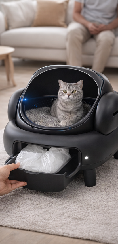Litière Autonettoyante Multi-Chats