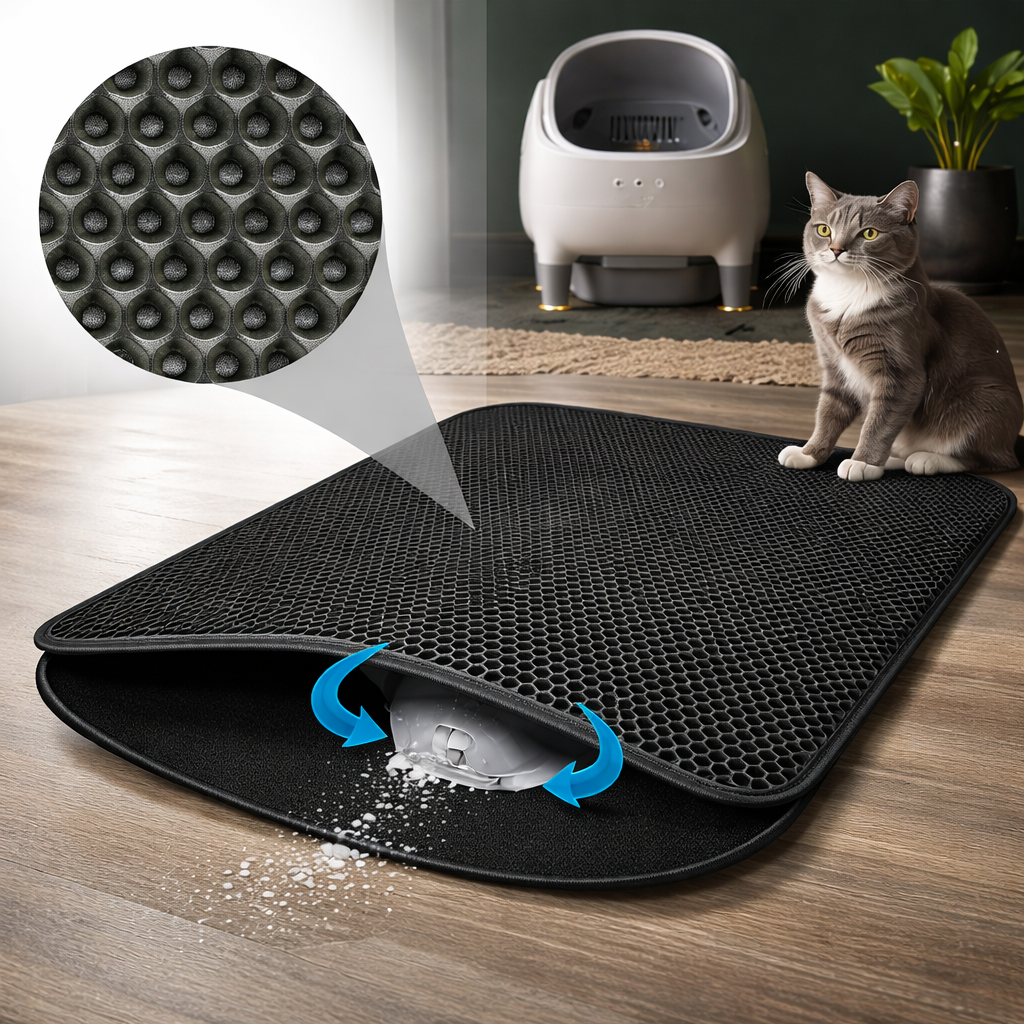 Tapis de litière pour chat